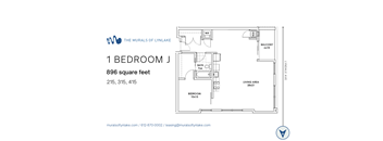 1 Bedroom J Floor Plan