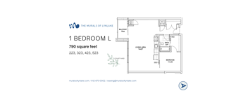 1 Bedroom L Floor Plan