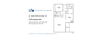 2 Bedroom E Floor Plan