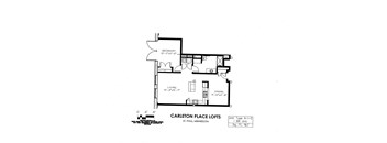 floor plan of the carbon place lofts