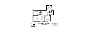 floor plan of the carleton place lot in south