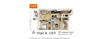 Flat K Floor Plan