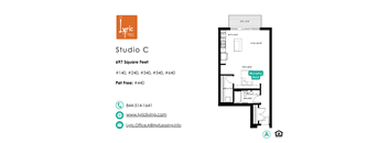 a floor plan of studio c