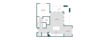 A3 One bedroom, One bathroomat 19 South Apartments, Kissimmee, FL, 34744