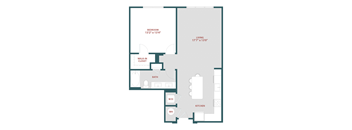 A4 One bedroom, One bathroom at 19 South Apartments, Kissimmee, FL