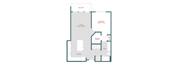 A5 One bedroom, One bathroomat 19 South Apartments, Kissimmee, 34744