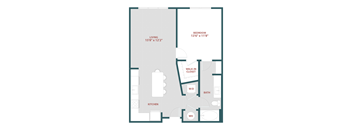 A6 One bedroom, One bathroom at 19 South Apartments, Kissimmee, Florida