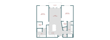 B2 Two bedroom, Two bathroom at 19 South Apartments, Kissimmee, FL, 34744
