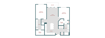 B3 Two bedroom, Two bathroomat 19 South Apartments, Kissimmee, FL