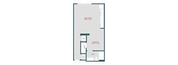 S1 Studio, one bedroom at 19 South Apartments, Kissimmee, Florida