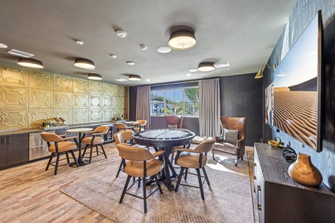 A modern dining room at Fora Apartments, Nevada, 89183