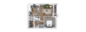 A1 Floor Plan at Coya Apartments, Las Vegas, Nevada