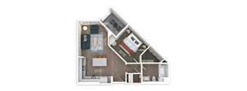 A1 Floor Plan at Panorama Riverpark, California, 93036
