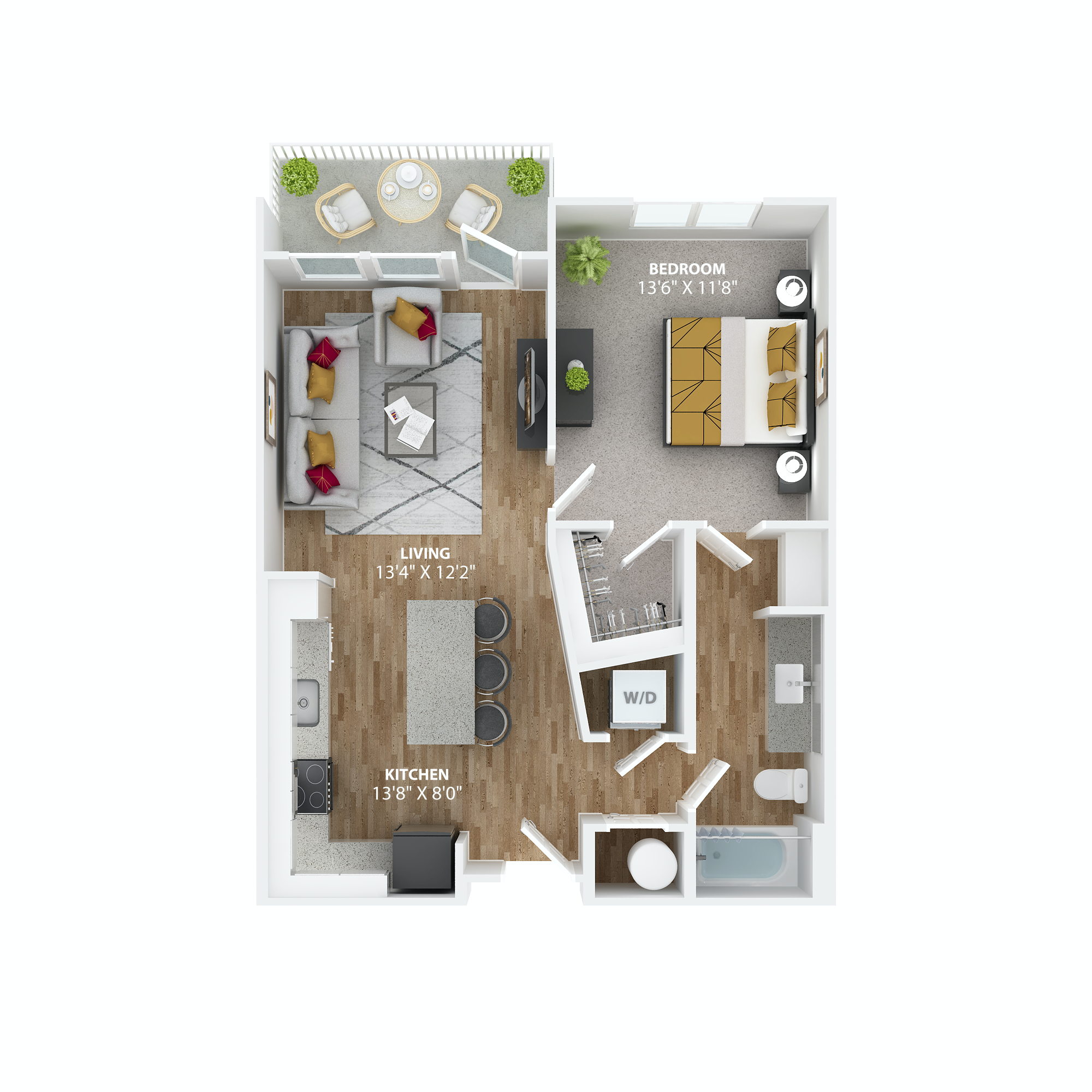 bedrooms floor plans at The Alibi at Lake Lilly