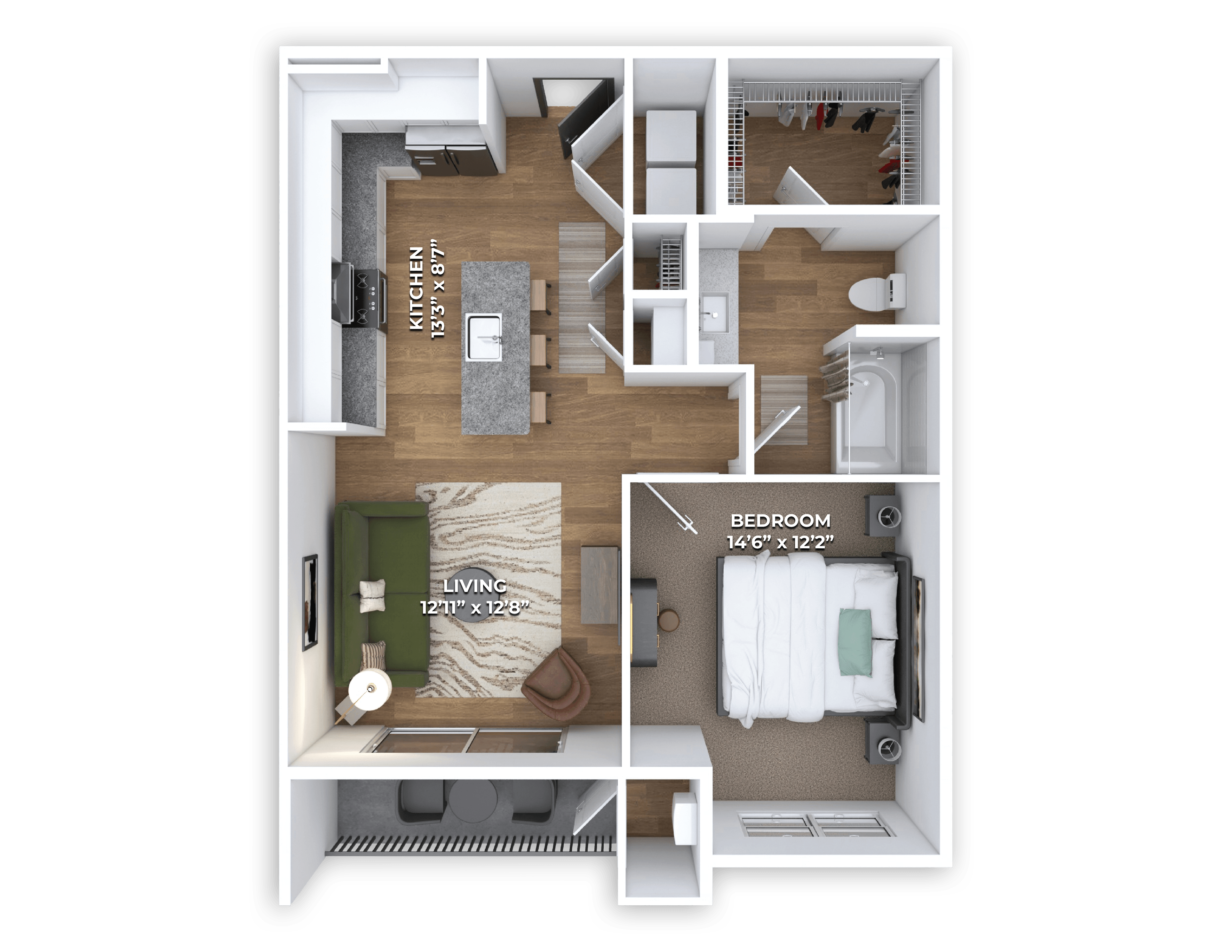 A7 Floor Plan at Coya Apartments, Las Vegas