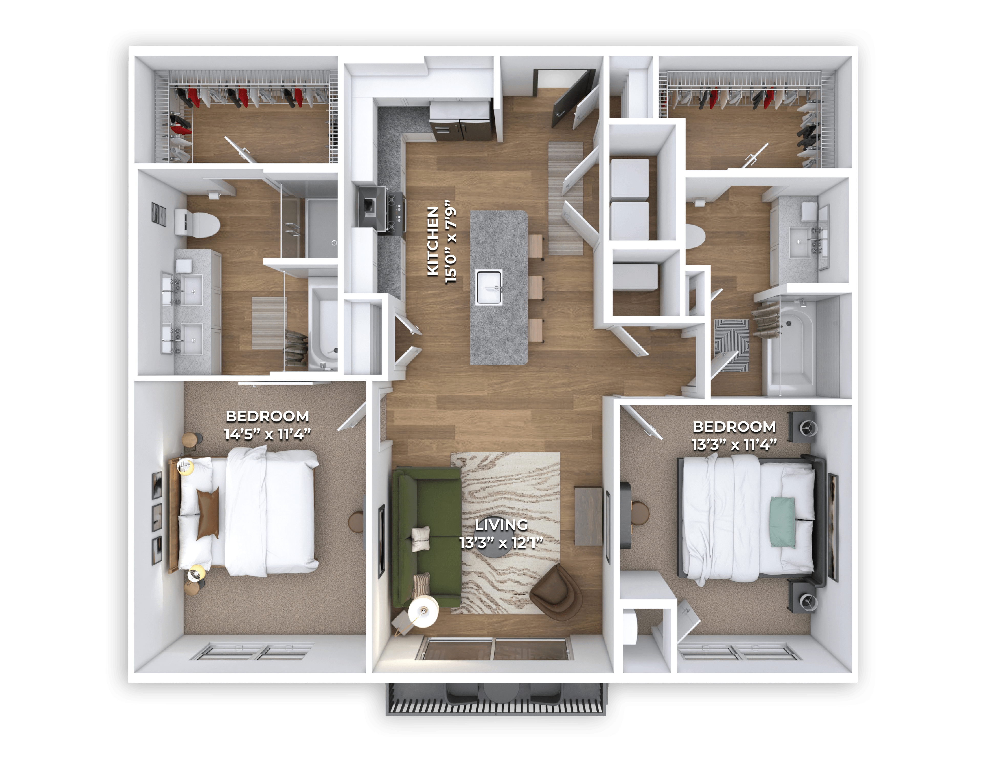 B1 Floor Plan at Coya Apartments, Nevada, 89102