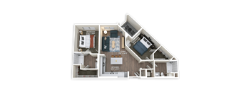 B1 Floor Plan at Panorama Riverpark, Oxnard, CA