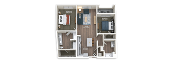 B24 Floor Plan at Panorama Riverpark, Oxnard, 93036