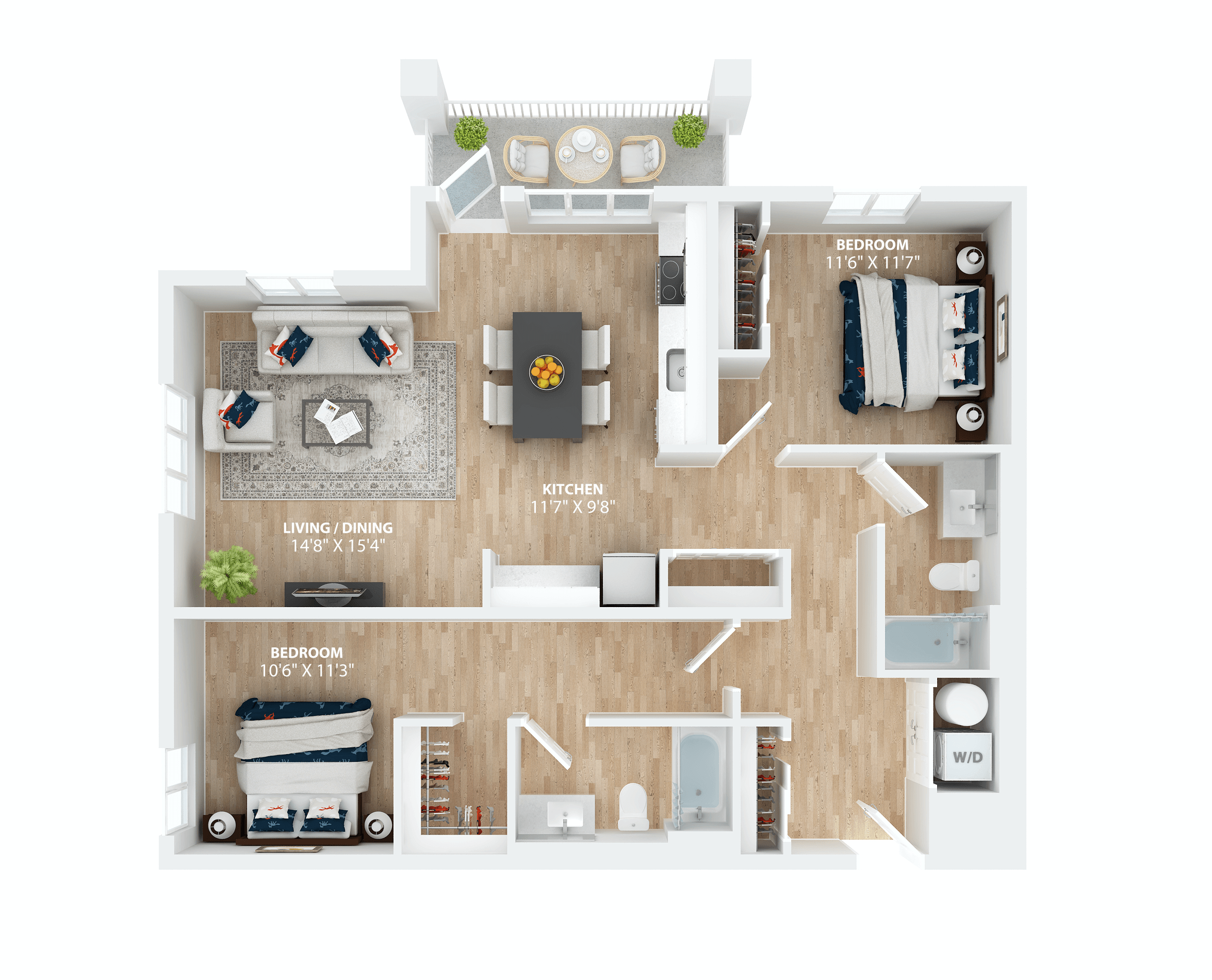 our apartments have a spacious floor plan with plenty of room to move aroundat Scouter's Mountain, Happy Valley, OR 