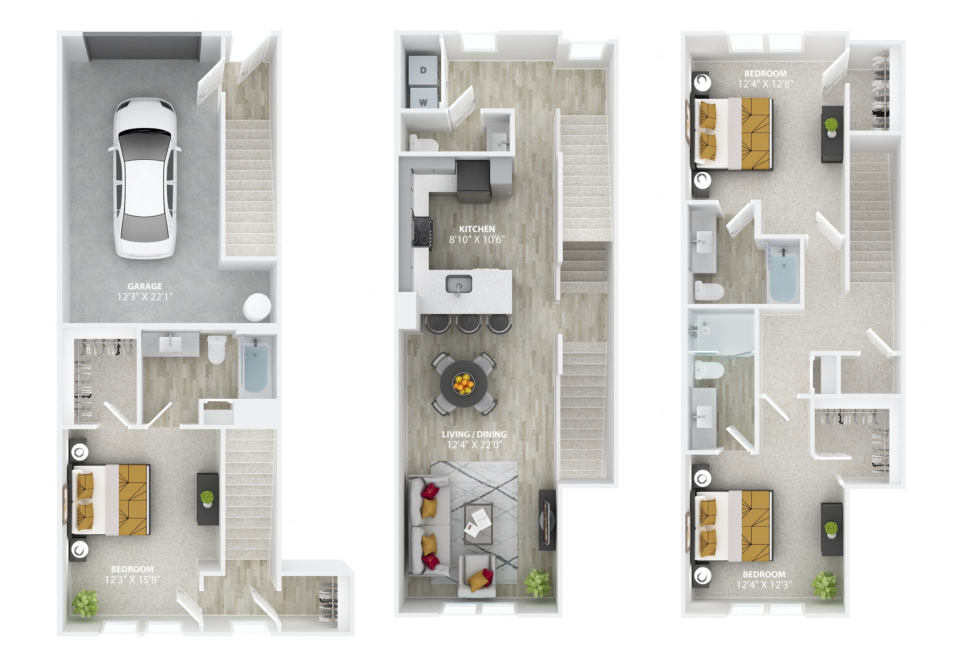 C2T Floor Plan at The Alibi at Lake Lilly, Ocoee, 34761