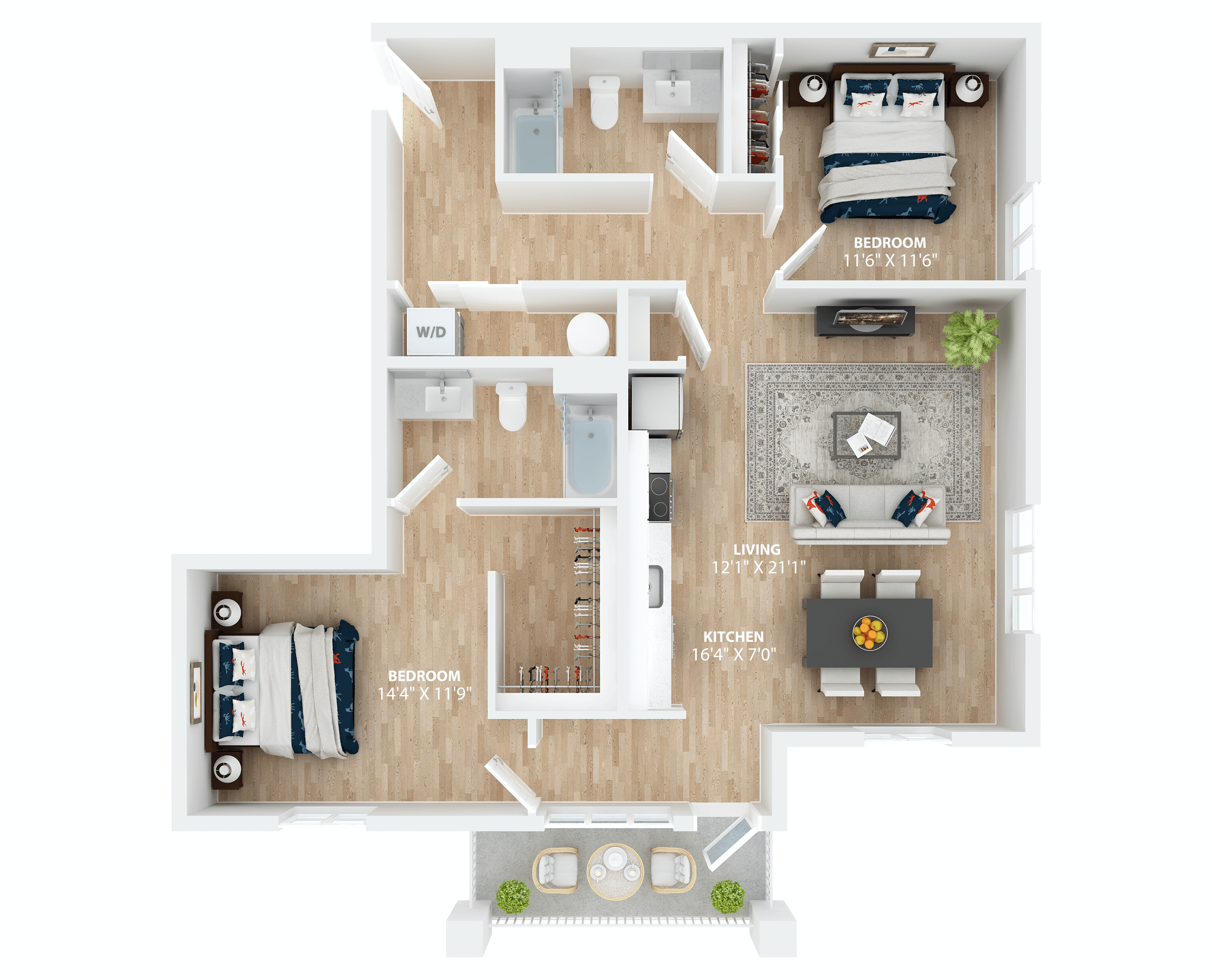 our apartments showcase a spacious floor plan with an open conceptat Scouter's Mountain, Happy Valley Oregon