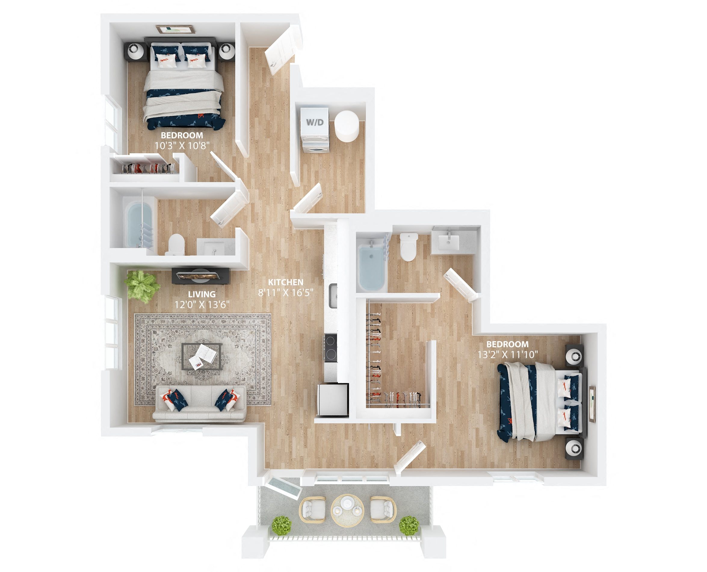 bedroom floor plan, opens a dialog. at Scouter's Mountain, Happy Valley, OR 97086
