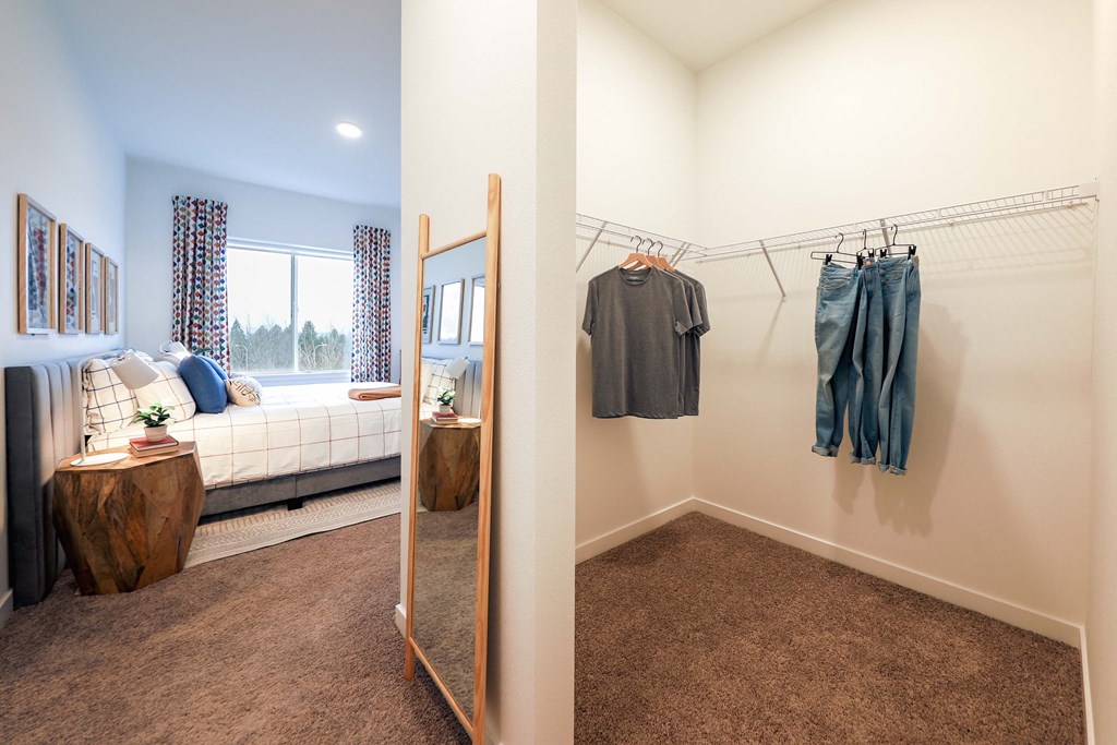 Attached Spacious Wardrobe and Closet Area at Hana Apartments, Hillsboro, OR