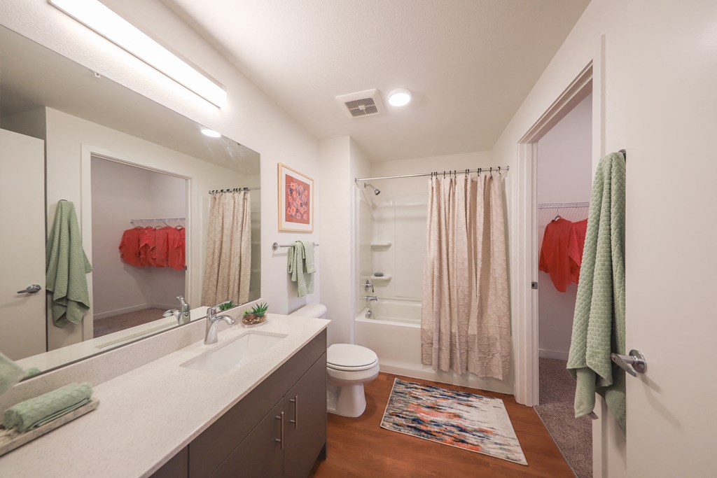 Luxurious Bathroom at Hana Apartments, Oregon