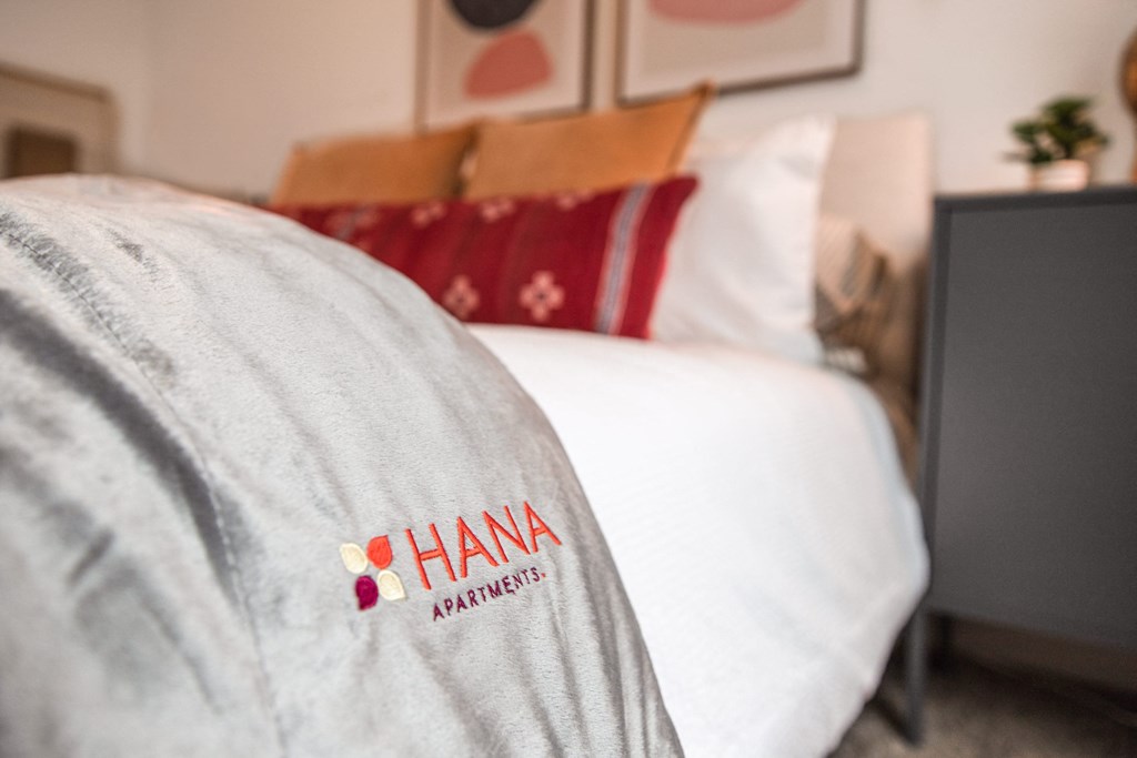 Comfortable Bedroom at Hana Apartments, Hillsboro, OR, 97006