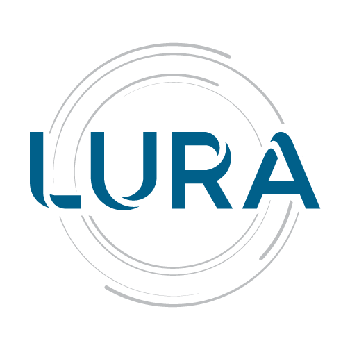 The image features the word "LURA" in blue letters.