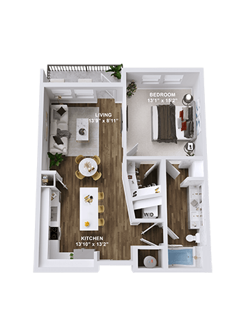 Unit A1 alt balcony at Parkway Crossings, Kissimmee, FL 34744