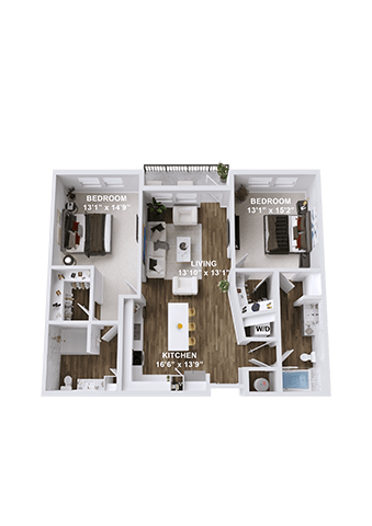 Unit B1 alt balcony at Parkway Crossings, Kissimmee, FL