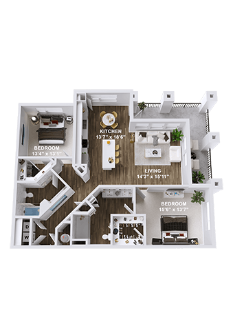 Unit B4 at Parkway Crossings, Kissimmee Florida