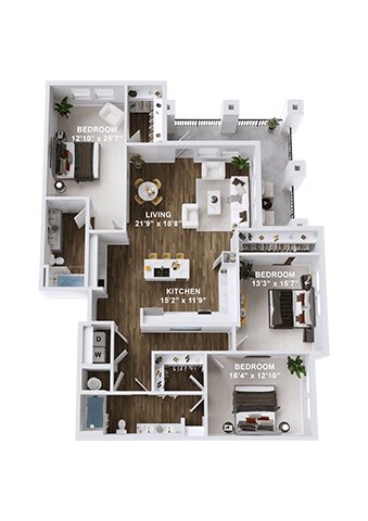 Unit C2 at Parkway Crossings, Florida, 34744