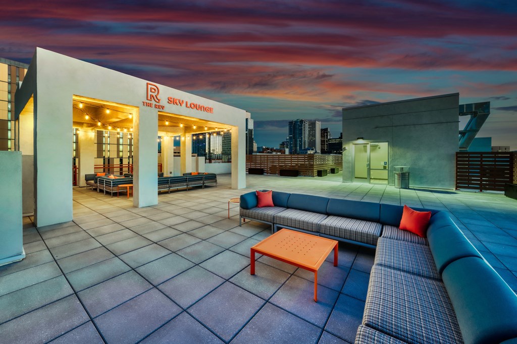 Rooftop Deck at The Rey Downtown, Phoenix