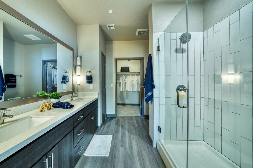 Luxurious bathroom at The Rey Downtown, Phoenix, AZ 85003