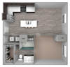 A2 one bedroom, one bathroom