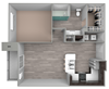 A3 one bedroom, one bathroom