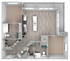 B2 two bedroom, two bathroom
