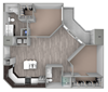 B3 two bedroom, two bathroom
