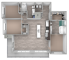 C1 three bedroom, 2 bathroom