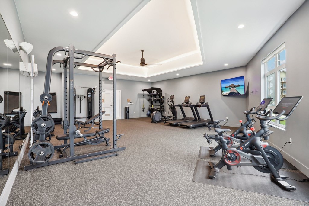 Gym at The Mill on Maple Apartments, Oregon City, OR