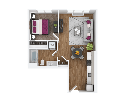 1 bed 1 bath O at Hana Apartments, Hillsboro, OR