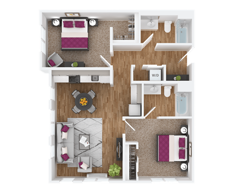 2 bedroom 2 bath at Hana Apartments, Hillsboro