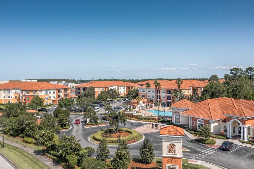 Arial view of Rapallo Apartments in Kissimmee, Florida