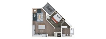 A1 Floor Plan at Panorama Riverpark, California, 93036