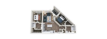 B1 Floor Plan at Panorama Riverpark, Oxnard, CA