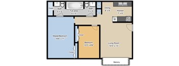 Two Bedroom One Bath