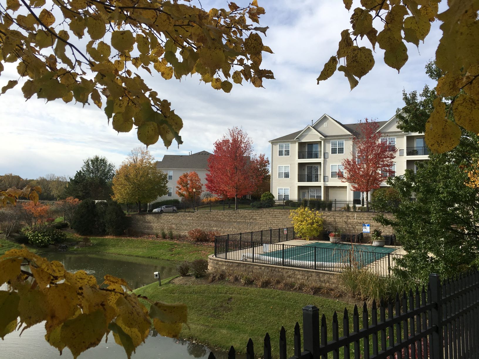 Fall Landscape at The Sanctuary of Lake Villa, Lake Villa, IL, 60046