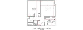 1 bed 1 bath at Denver Metro Village Apartments, Denver, Colorado